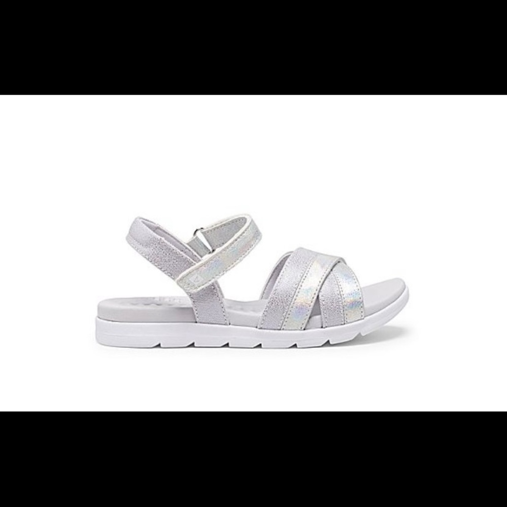 Sperry Leeway Plushwave Silver Girl Sandal